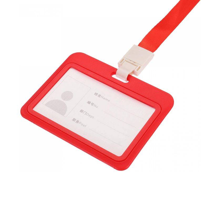 85x54mm Porte-Carte rouge Professionnel en Plastique , Pratique, Élégant et Sécurisé